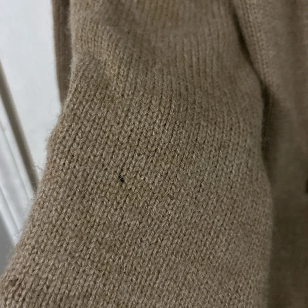 Vince camel brown wool cardigan with hood - Picture 7 of 8